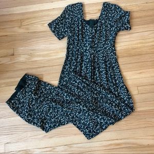 Vintage dark green romper